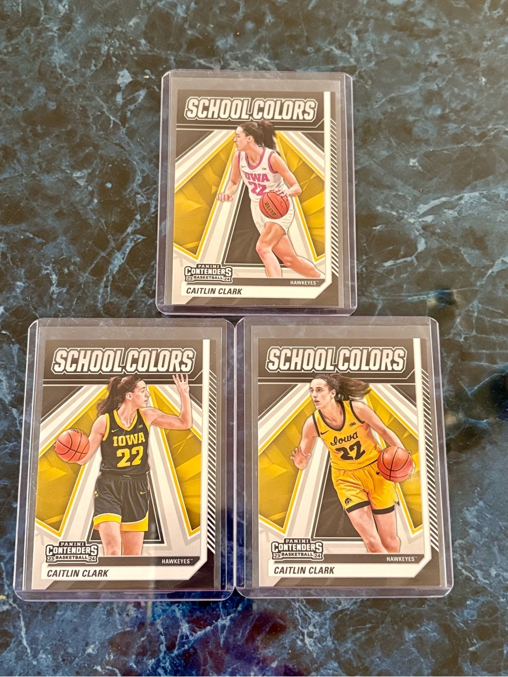 Caitlin Clark Basketball Cards School Colors
